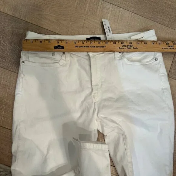 J CREW WOMENS JEANS SIZE 31 8" TOOTHPICK WHITE NEW - Picture 5 of 11